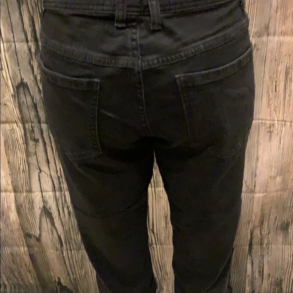 ❤️✨2XHP✨NWT FREE PEOPLE BLACK DESTROYED CROP JEAN - Picture 10 of 10